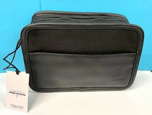 YSL Yves Saint Laurent Parfums Schwarz Herren Reisetasche Kulturbeutel Kosmetiktasche - Bild 1 von 10