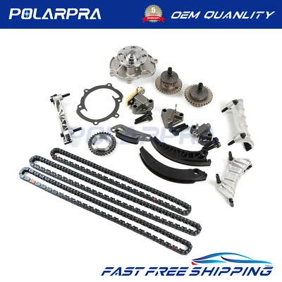 TIMING CHAIN WATER PUMP FOR 2007-2011 CADILLAC STS 2011-2015 GMC ACADIA 3.6L SET - Image 1 of 4