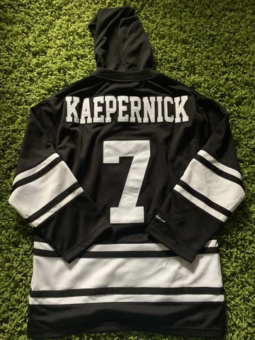 Colin Kaepernick I’m With Kap Hooded Jersey Stitched Men’s Small Black Cover