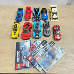 Lego Speed Champions - Lote a granel x10 coches - Solo coches, algunos libros - Imagen 1 de 5