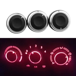 Panel Turning Switch Knob Buttons For Mazda 6 06-15 3Pcs Heater A/C Control Knob - Picture 1 of 13