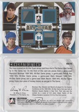 2013-14 In the Game-Used All-Star Quad Jersey Silver /60 Ray Bourque Patrick Roy