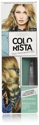 Loreal, Paris, Colorista, Semi-Permanent, Hair Color, AQUA, 4 FL Oz - Image 1 of 4