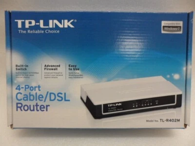 TP-Link TL-R402M 4-Port Cable/DSL 10/100 Wired Router - Image 1 of 4