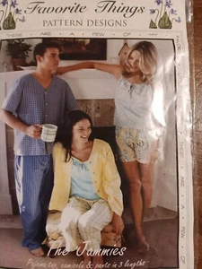 Favorite Things V021 Sewing Pattern The Jammies Pajamas Camisole XS S M L XL XXL - Imagen 1 de 5
