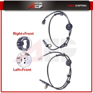 Conjunto de sensor ABS freno antibloqueo delantero izquierdo y derecho para Nissan Murano 03 04-08 - Imagen 1 de 11