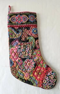 Vera Bradley Symphony In Hue Floral Flowers Paisley Retired Christmas Stocking - Picture 1 of 4