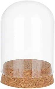 Pandahall Glass Display Dome Cloche Glasglocke Mit Korkboden Glasflaschen Kuppel - Bild 1 von 12