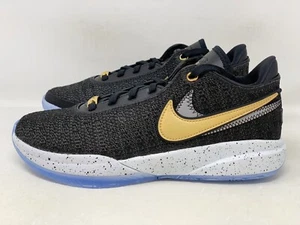 Nike Lebron XX 20 'Fab 5' Gold Black Sneakers, Size 6.5Y / 8W BNIB DQ8651-003 - Picture 1 of 8