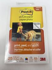 Post-It Brand Picture Paper 25 sheets 4" x 6" 4x6 5 mil 3M photo