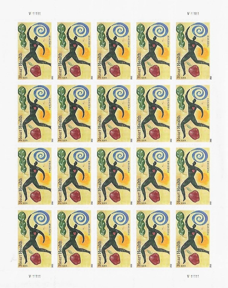 US Heart Health Forever Stamp Scott #4625 - Image 1 of 1