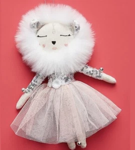 NWT Anthropologie Snow Angel Queen Lioness Alice Mary Lynch Christmas Ornament - Picture 1 of 6