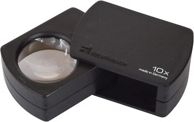 Eschenbach Precision Folding Tapered Case Magnifier 23mm 10X Coin / Stamp Loupe - Изображение 1 из 4