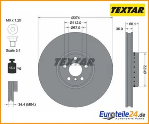 Bremsscheibe PRO+ TEXTAR 92290325 für BMW 6 Gran Turismo 7er - Bild 1 von 1