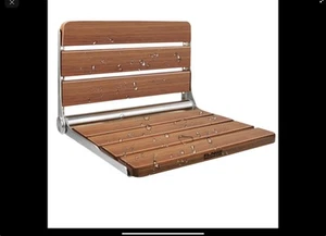 👍18" Klappbare Teakholz Duschbank Sitz Medizinische Wandhalterung Sitz - Bild 1 von 1