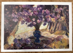 A.M. FRANCIS Serigrafie 'Studie in Lila'. AP 17”W X 24”H - Bild 1 von 11