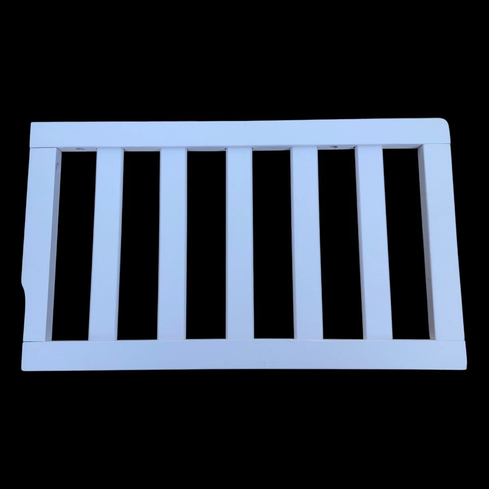 Riel de protección para cuna Dream On Me blanco convertible para niños pequeños, 21,25" x 1,2" x 12,25" Foto 1 de 4