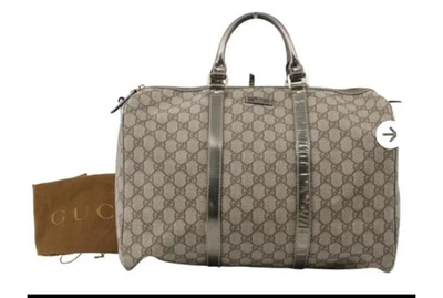 Bolso Gucci Joy Boston GG Lona Recubierta Ribete Metálico con Bolsa para el Polvo Original Foto 1 de 4