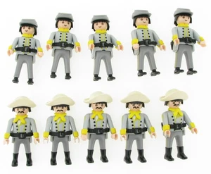 10x PLAYMOBIL Südstaatler Soldat ACW Western Figur Confederates Südstaaten 3783 - Bild 1 von 7