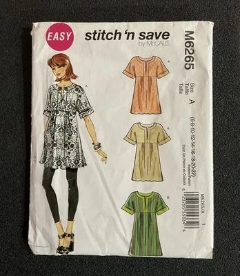 Stitch ‘n Save M6265 Sewing Pattern Tunic Top  Sizes 6-22 Never Used - Image 1 of 2