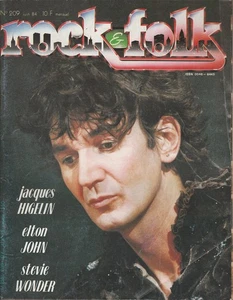 JACQUES HIGELIN + Elton John - Stevie Wonder French Magazine Rock & Folk 1984 - Bild 1 von 8