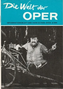 DIE WELT DER OPER Informationsblatt der Komischen Oper 6 / 1979 - Bild 1 von 1