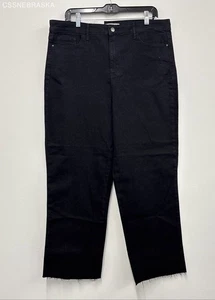 Social Standard by Sanctuary Black Women's High Rise Straight Jean Black NWT -16 - Picture 1 of 9
