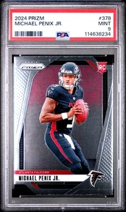 2024 Panini Prizm Michael Penix Jr. #378 RC PSA 9 Falcons - Picture 1 of 2