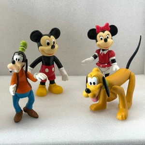 Figura grande posable de goma plástica de Plutón Goofy de Mickey Minnie Mouse de colección de Disney - Imagen 1 de 19