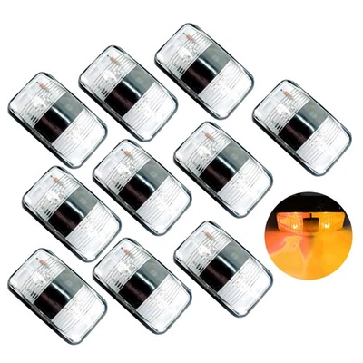 10x Side Marker Light Clearance Lamp for Truck Trailer Caravan 10-30V Amber xj - Image 1 of 4