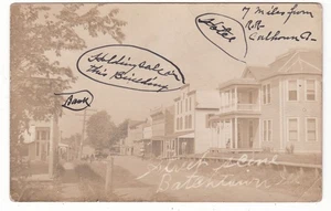 Batchtown, Illinois Ill. rppc / street scene / Calhoun County - Picture 1 of 2