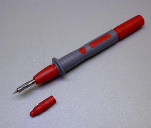 Prüfspitze mit Büschelstecker (rot) für Messleitungen - 1000V / 10A - Picture 1 of 1