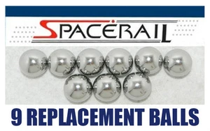 Nine (9) SPACERAIL Chrome Steel Replacement Balls Made in USA - Picture 1 of 2