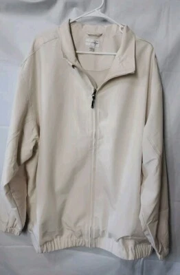 Cortavientos Cutter & Buck CB WindTec Cremallera Completa Bolsillos con Cremallera Marfil Talla 2XL  Foto 1 de 4