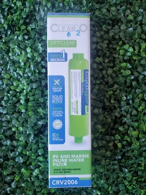 Clear 2o ~  CRV2006 RV and Marine Inline Water Filter 🌊 New ~ Fast Shipping - Image 1 of 3