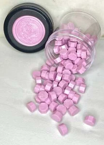 100 Stück Erdbeere Milchshake Rosa Siegelwachsperlen - Bild 1 von 3