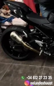 Tubo de escape Kawasaki Z400 Ninja 400 KRT 2018-2024 completo inox - Imagen 1 de 2