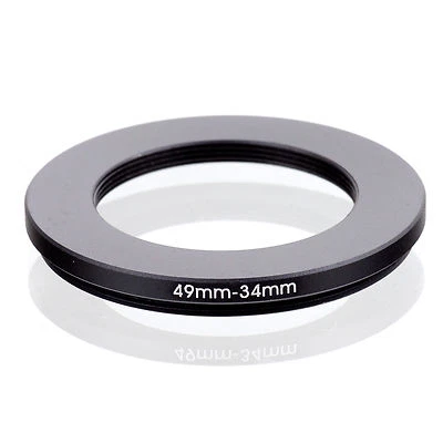 RISE (UK) 49-34MM 49MM-34MM 49 to 34 Step Down Ring Filter Adapter - Image 1 of 3