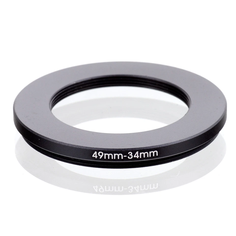 RISE (UK) 49-34MM 49MM-34MM 49 to 34 Step Down Ring Filter Adapter - Image 1 of 3