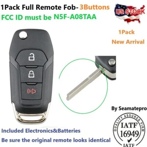 For 2015-2019 Ford F150 F250 Explorer Remote Flip Key Fob 164R8130 N5FA08TAA 3B - Picture 1 of 4