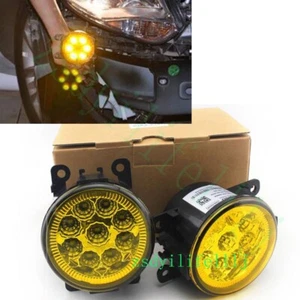 2xPara Ford Edge 2015-2017 Delantero Izquierdo Derecho LH RH Luz Antiniebla LED Amarillo Cubierta Lámpara - Imagen 1 de 2