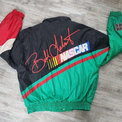 NASCAR Bobby Labonte #18 Interstate Batteries Race Jacket Coat Size XL Cover