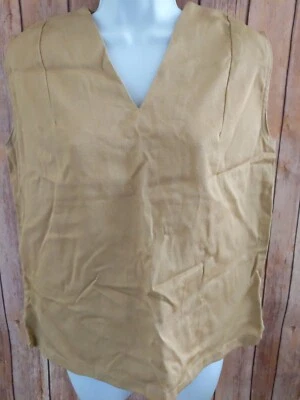Vintage 1950/60s Penny's Uniform Top Beige Button Back L/16 NWT NOS - Image 1 of 4