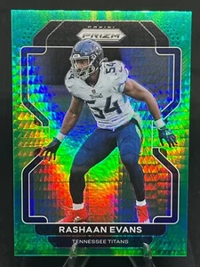 Rashaan Evans 2021 Panini Prizm GREEN HYPER /175 #6 Tennessee Titans - Picture 1 of 2