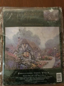 Candamar Designs New Thomas Kinkade Chandler's Cottage #51395 Cross Stitch Kit - Picture 1 of 7