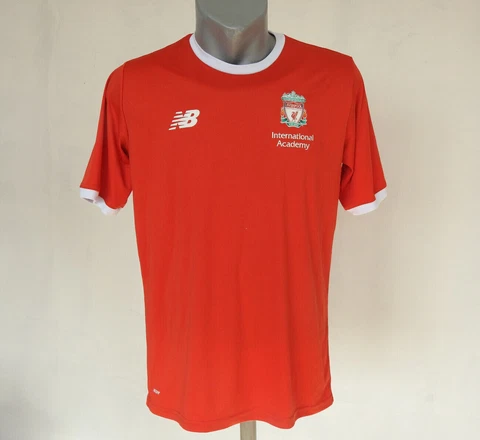 Liverpool FC Training Jersey New Balance Red Size M Shirt International Academy Cover