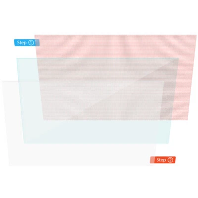 2x Displayschutzfolie 9.7 - 10.1 Zoll Tablet Schutzfolie Universal Displayfolie - Bild 1 von 4