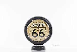 Old Modern Handicrafts® - Black Gasoline 66 Gas Pump Clock - Picture 1 of 5