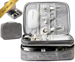 Travel Cable Organizer Electronics Accessories Carrying Case Power Cord Power Ba - Picture 1 of 12