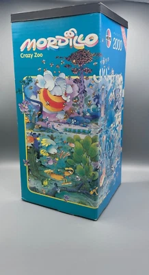 🌸Heye Mordillo Jigsaw Puzzle "Crazy Zoo" 2000 Pieces / Complete - Image 1 of 4